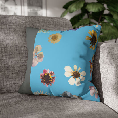 Faux Suede Square Pillowcase