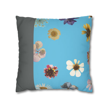 Faux Suede Square Pillowcase