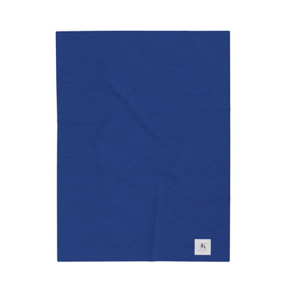 Blue Velveteen Plush Blanket