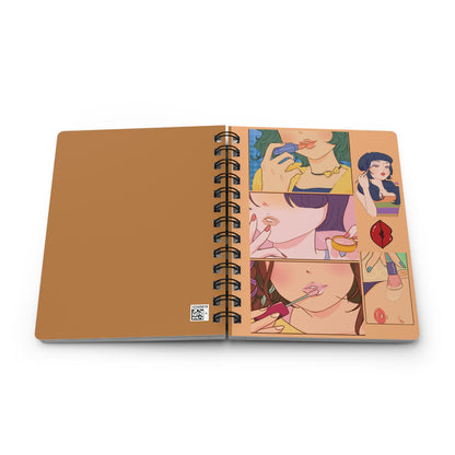 “Primping for that moment” Spiral Bound Notebook
