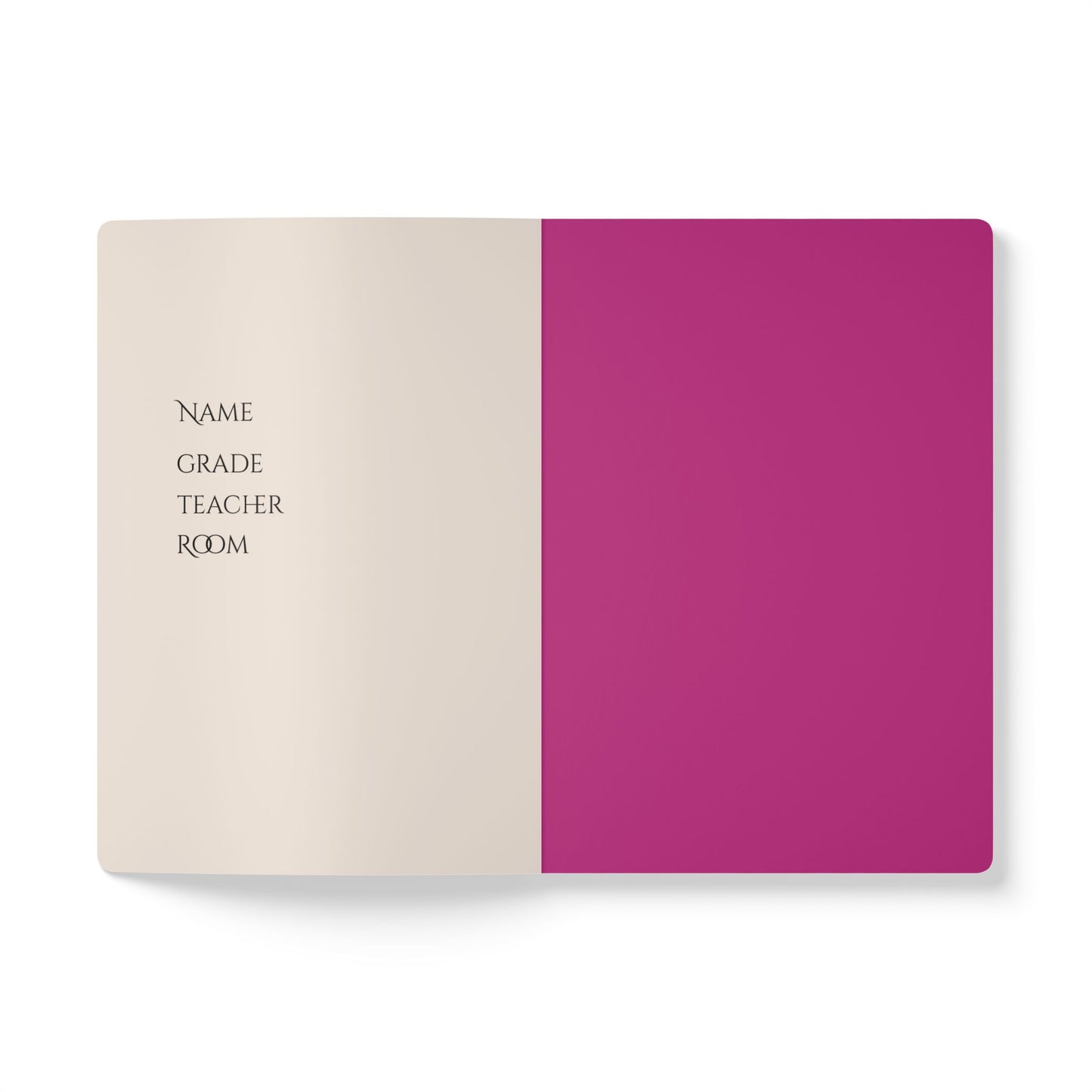 Fuchsia Softcover Notebook