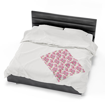 Roses Velveteen Plush Blanket
