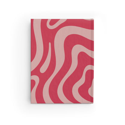 Blue & Pink Rose Blooming Journal Book - Blank