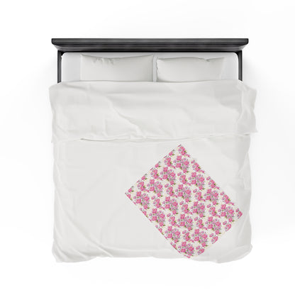 Roses Velveteen Plush Blanket