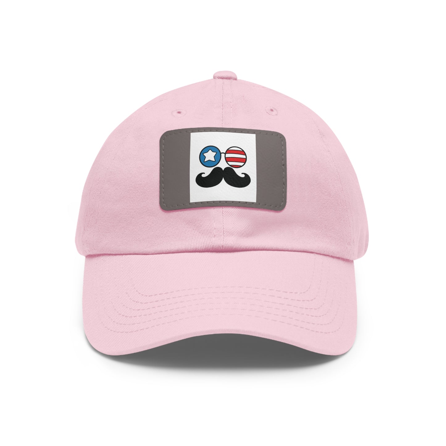 Dad Hat with Leather Patch (Rectangle)