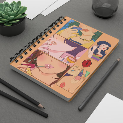 “Primping for that moment” Spiral Bound Notebook