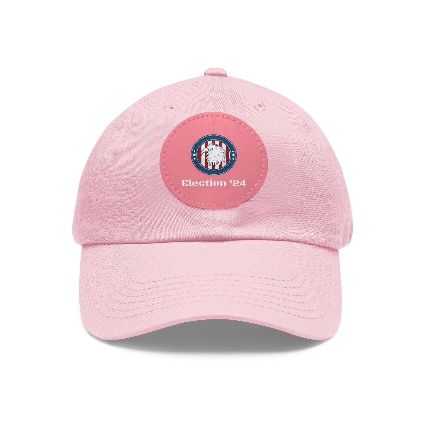 Hat with Leather Patch (Round)