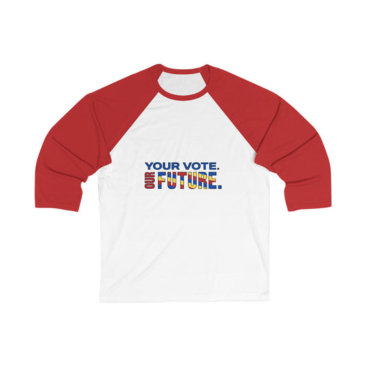 Unisex 3\4 Sleeve Baseball Tee