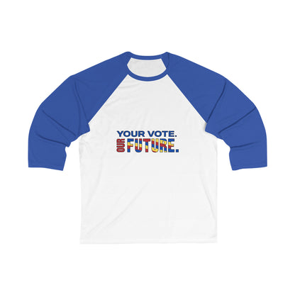 Unisex 3\4 Sleeve Baseball Tee