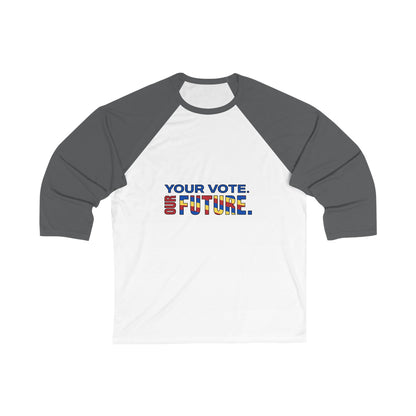 Unisex 3\4 Sleeve Baseball Tee