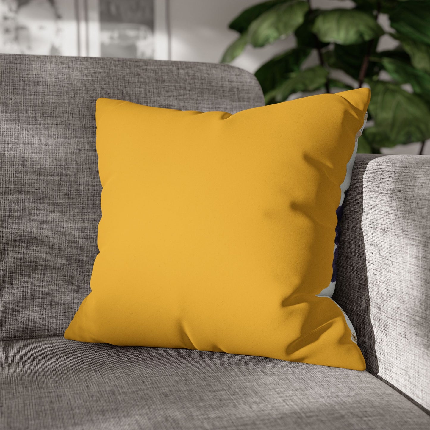Faux Suede Square Pillowcase