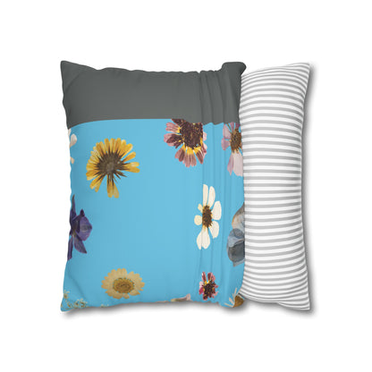 Faux Suede Square Pillowcase