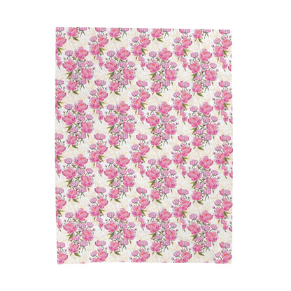 Roses Velveteen Plush Blanket