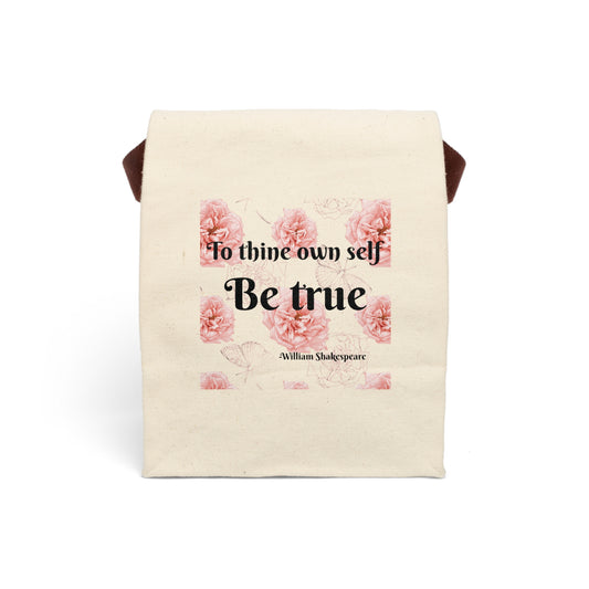 Canvas Lunch Bag With Strap