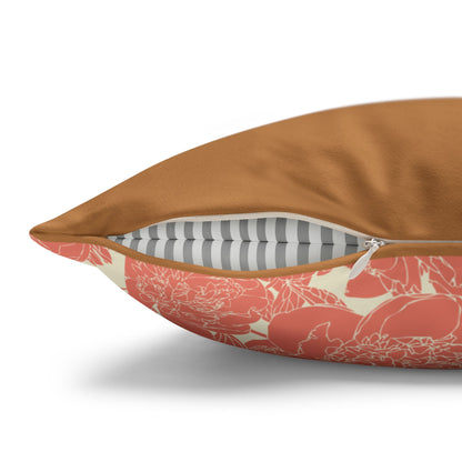 Faux Suede Square Pillowcase