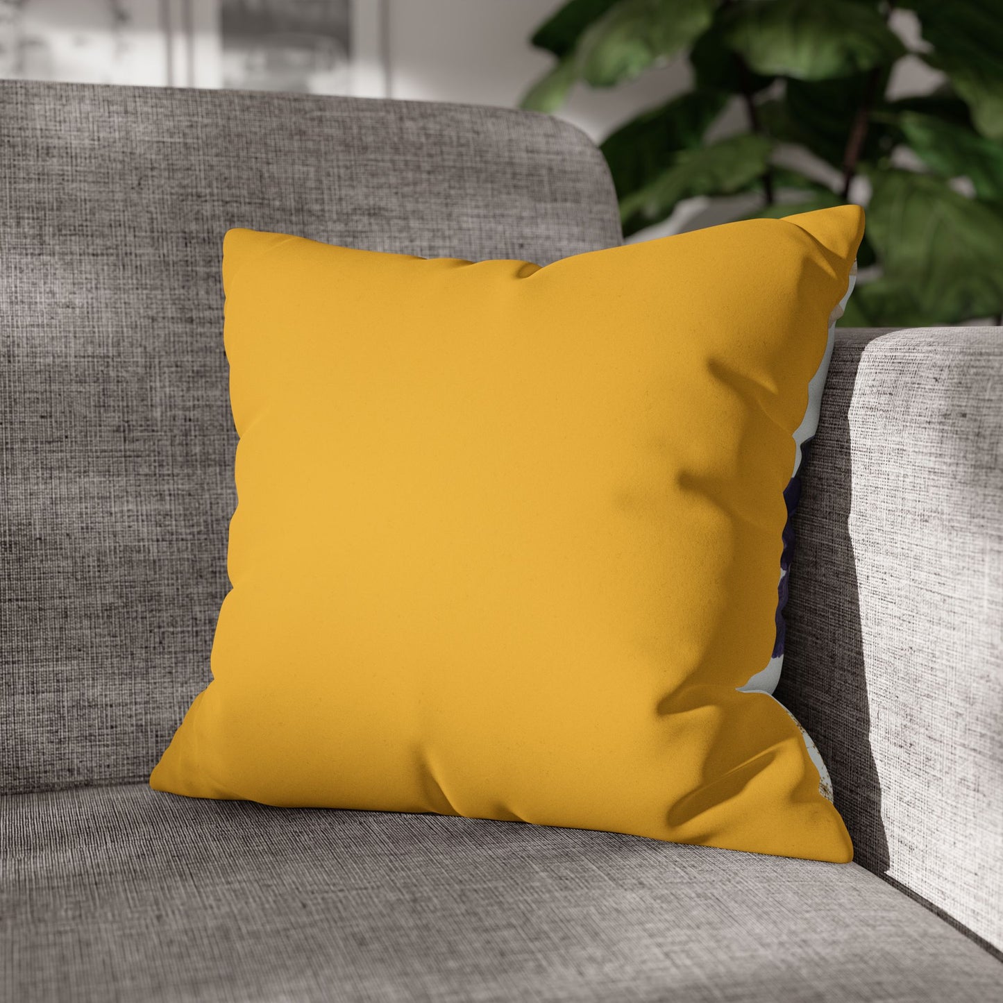 Faux Suede Square Pillowcase