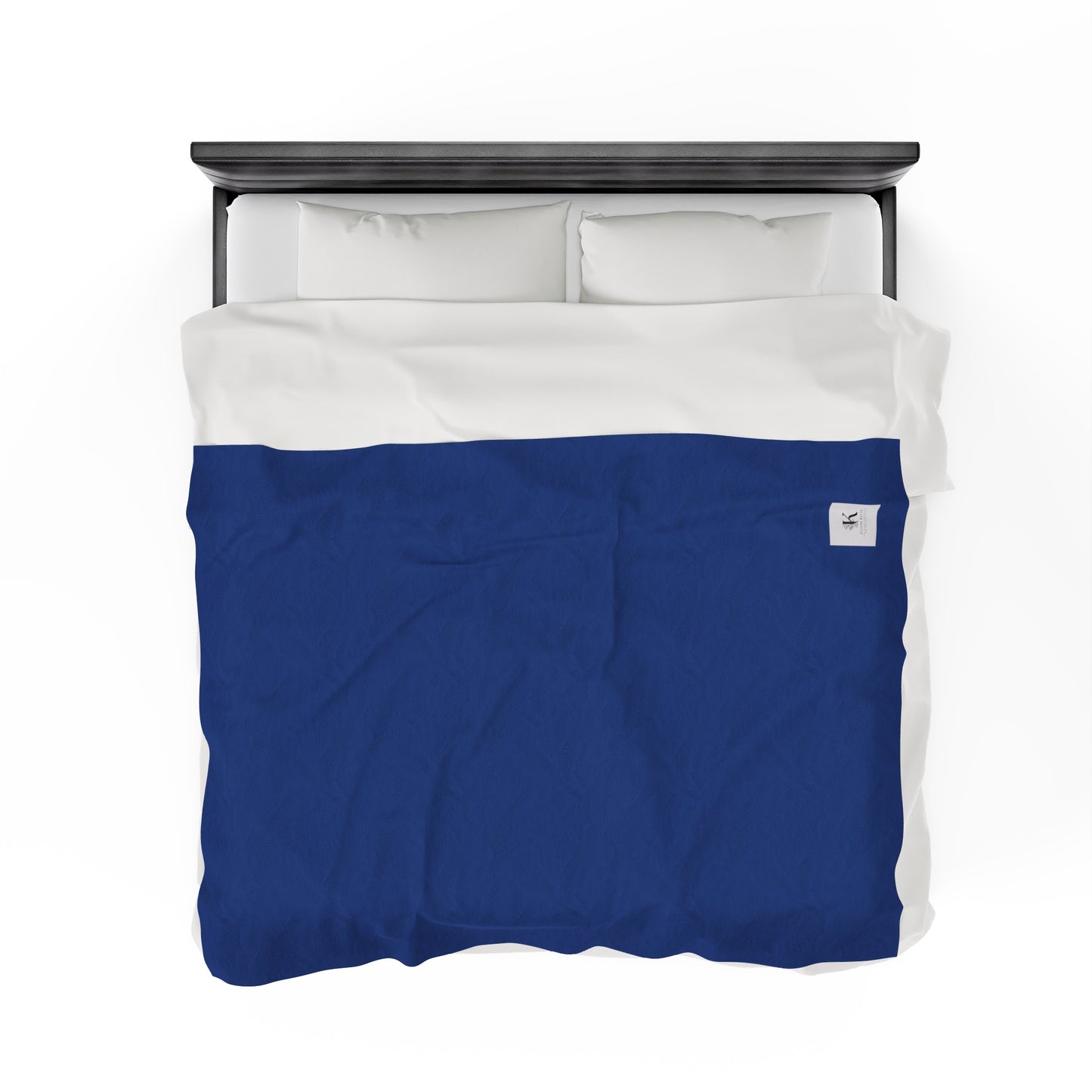 Blue Velveteen Plush Blanket