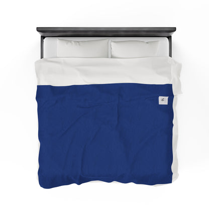 Blue Velveteen Plush Blanket