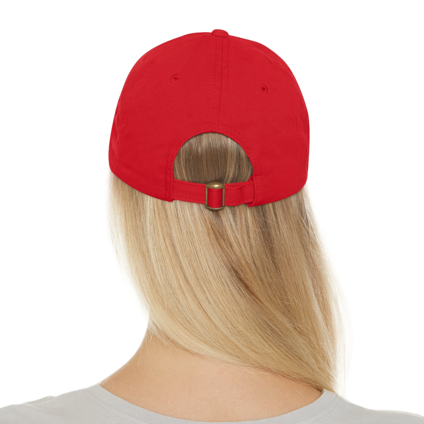 Hat with Leather Patch (Round)
