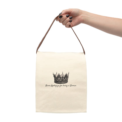 Canvas Lunch Bag With Strap