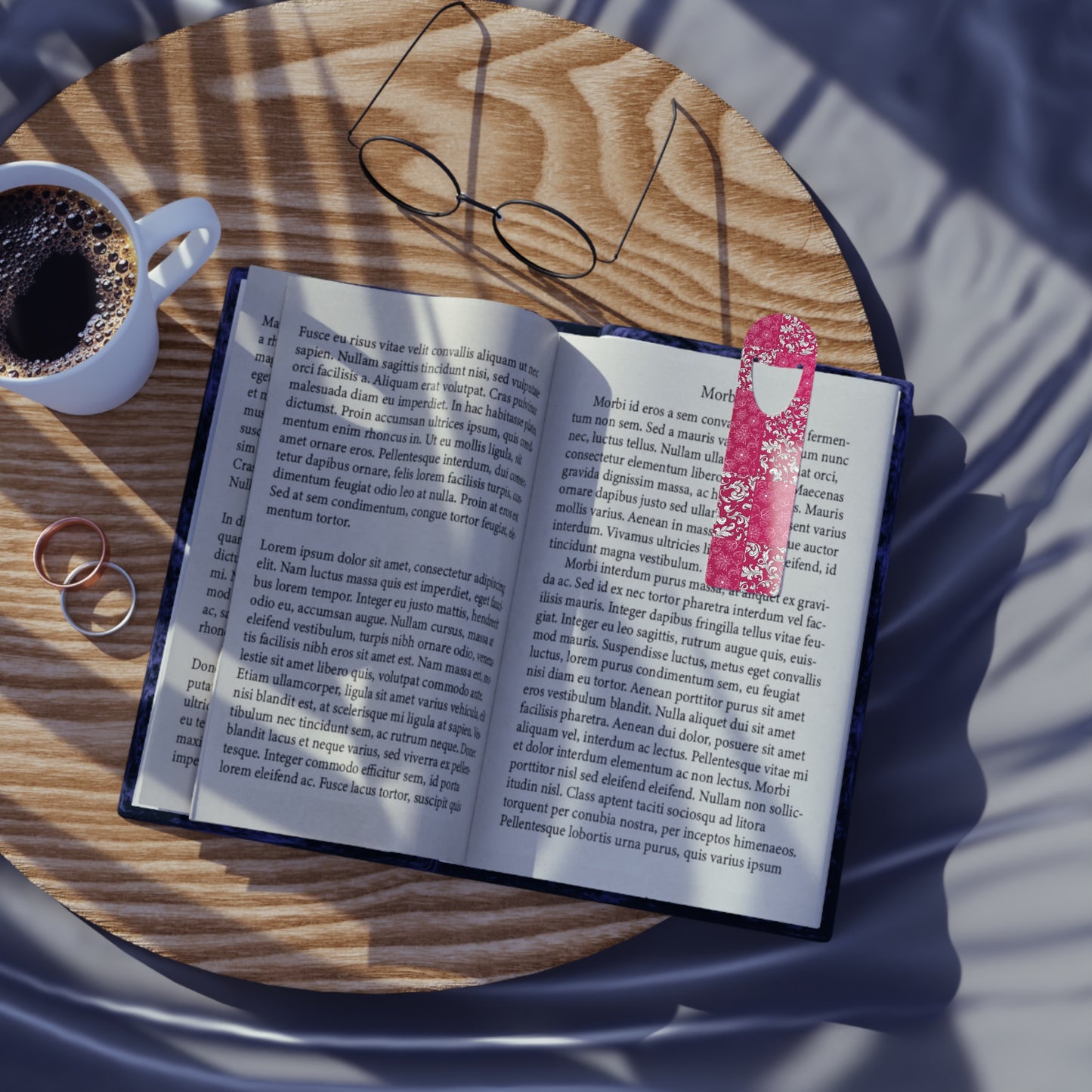 Fuschia Patchwork Bookmark