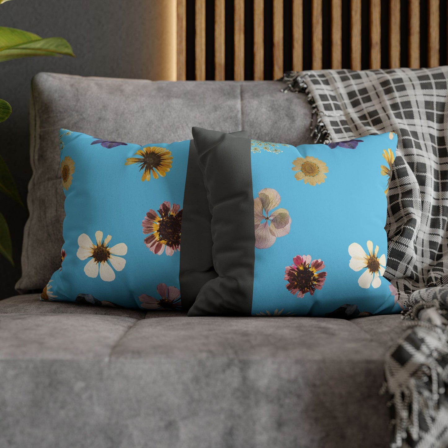 Faux Suede Square Pillowcase