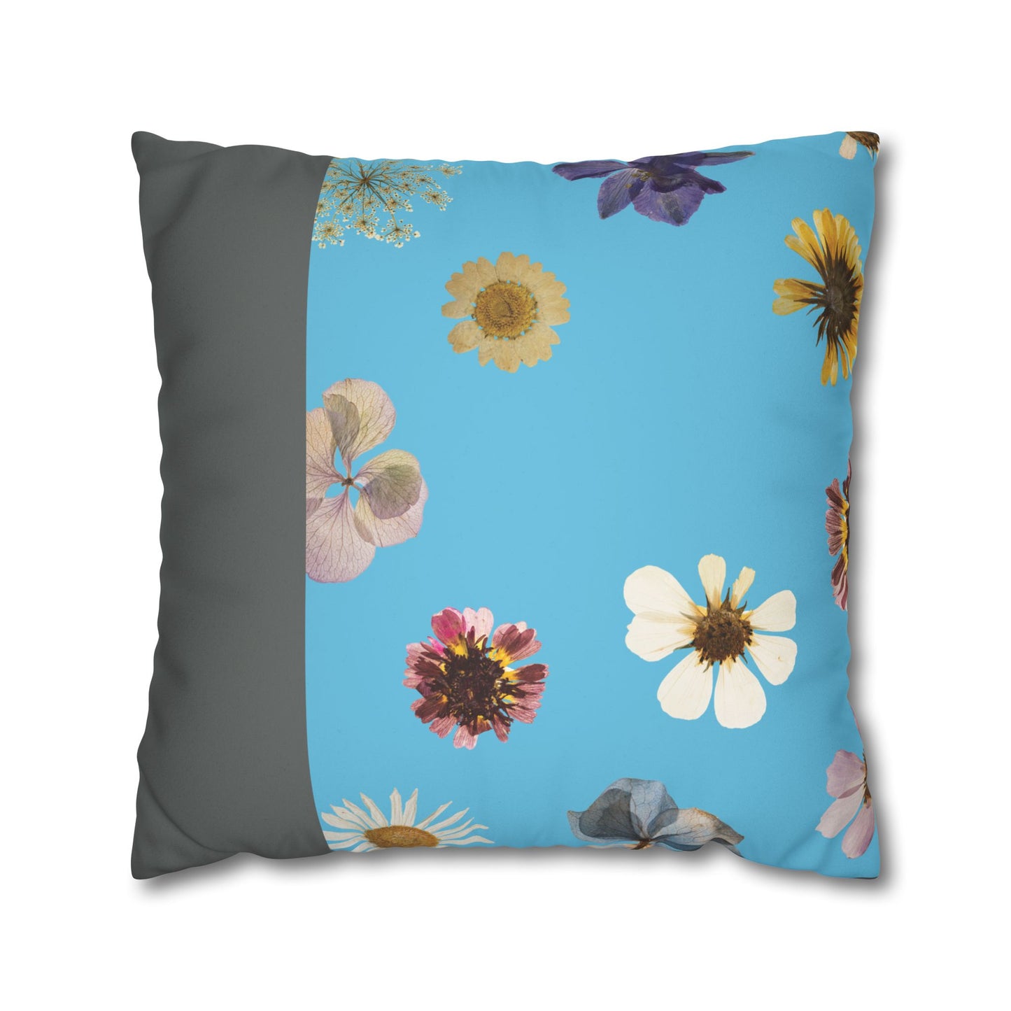 Faux Suede Square Pillowcase