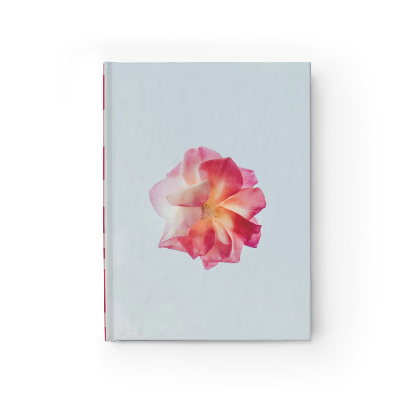 Pink & Blue Rose Journal Book - Ruled Line