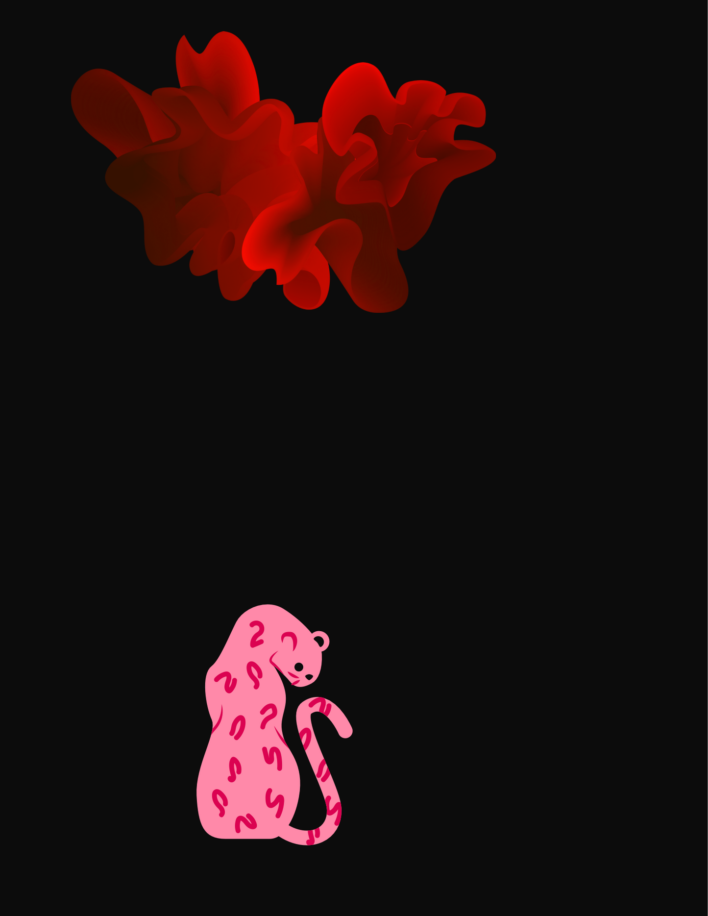 Pink White Cat Journal