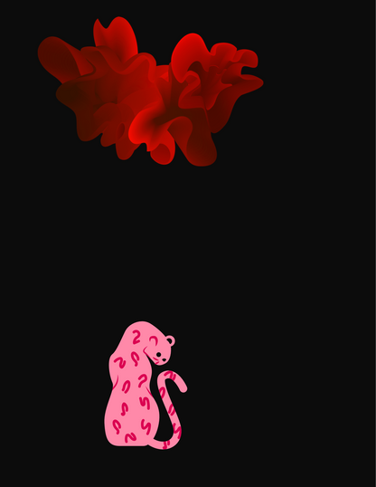 Pink White Cat Journal