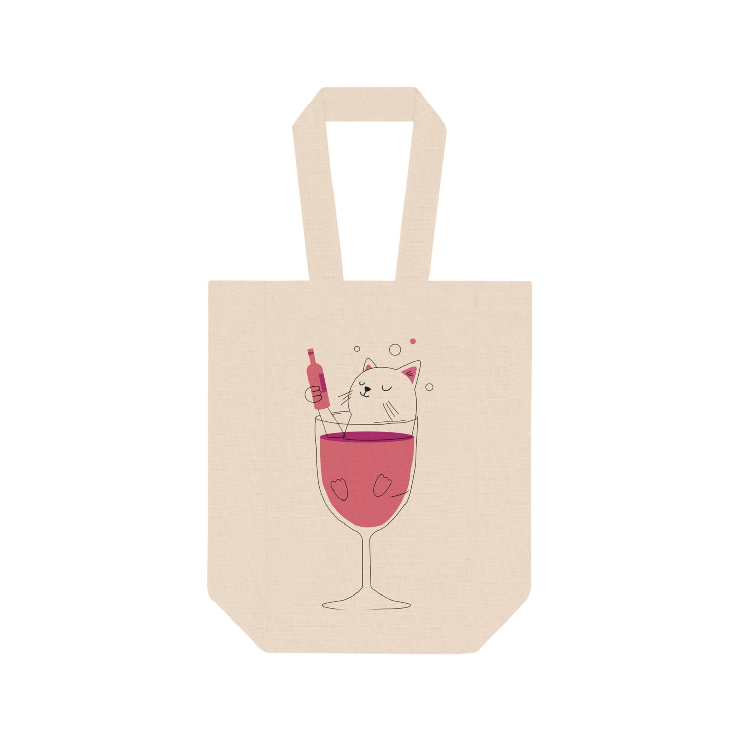Double Wine Tote Bag