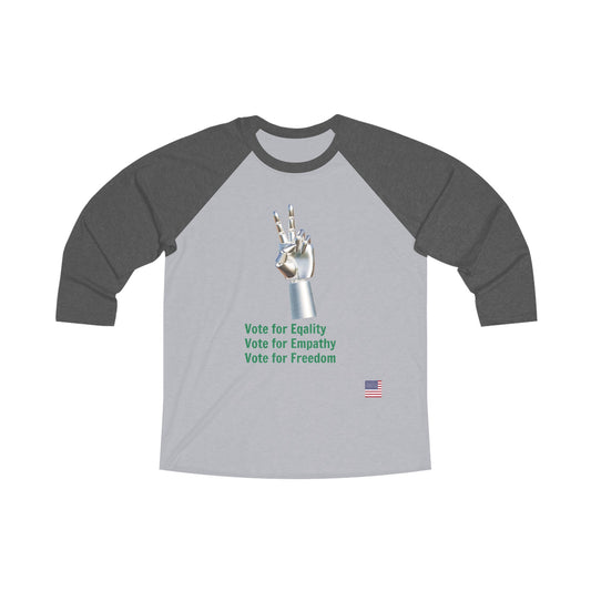 Unisex Tri-Blend 3\4 Raglan Tee