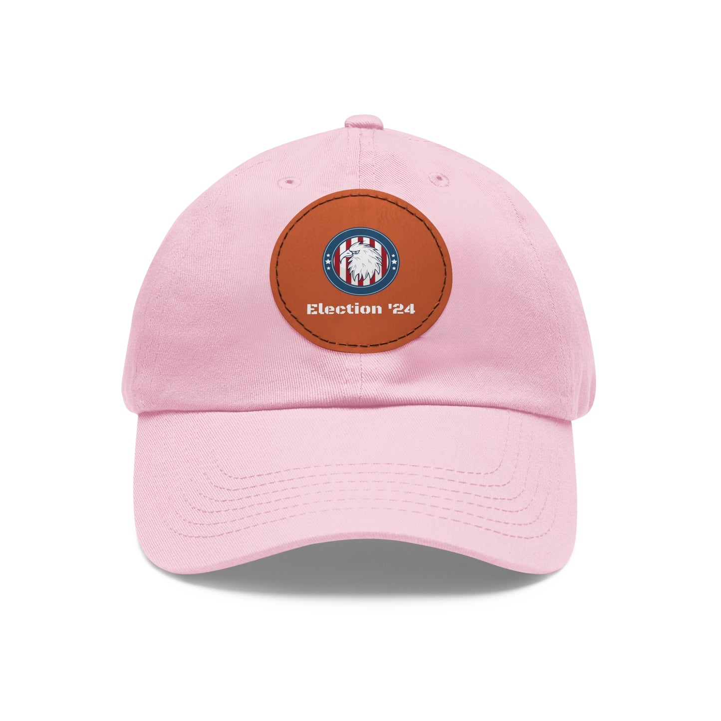 Hat with Leather Patch (Round)