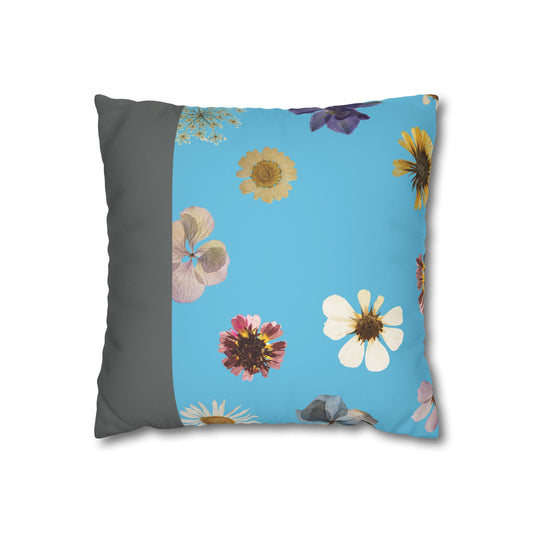 Faux Suede Square Pillowcase