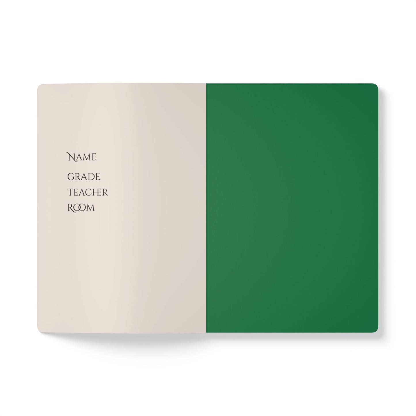 Green Grass Softcover Notebook
