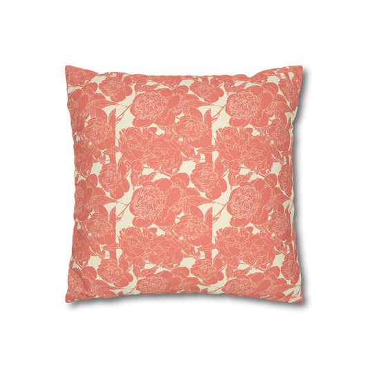Faux Suede Square Pillowcase
