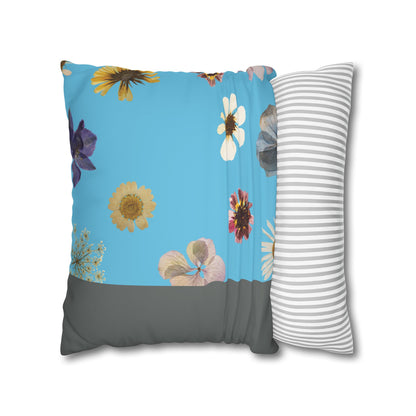 Faux Suede Square Pillowcase