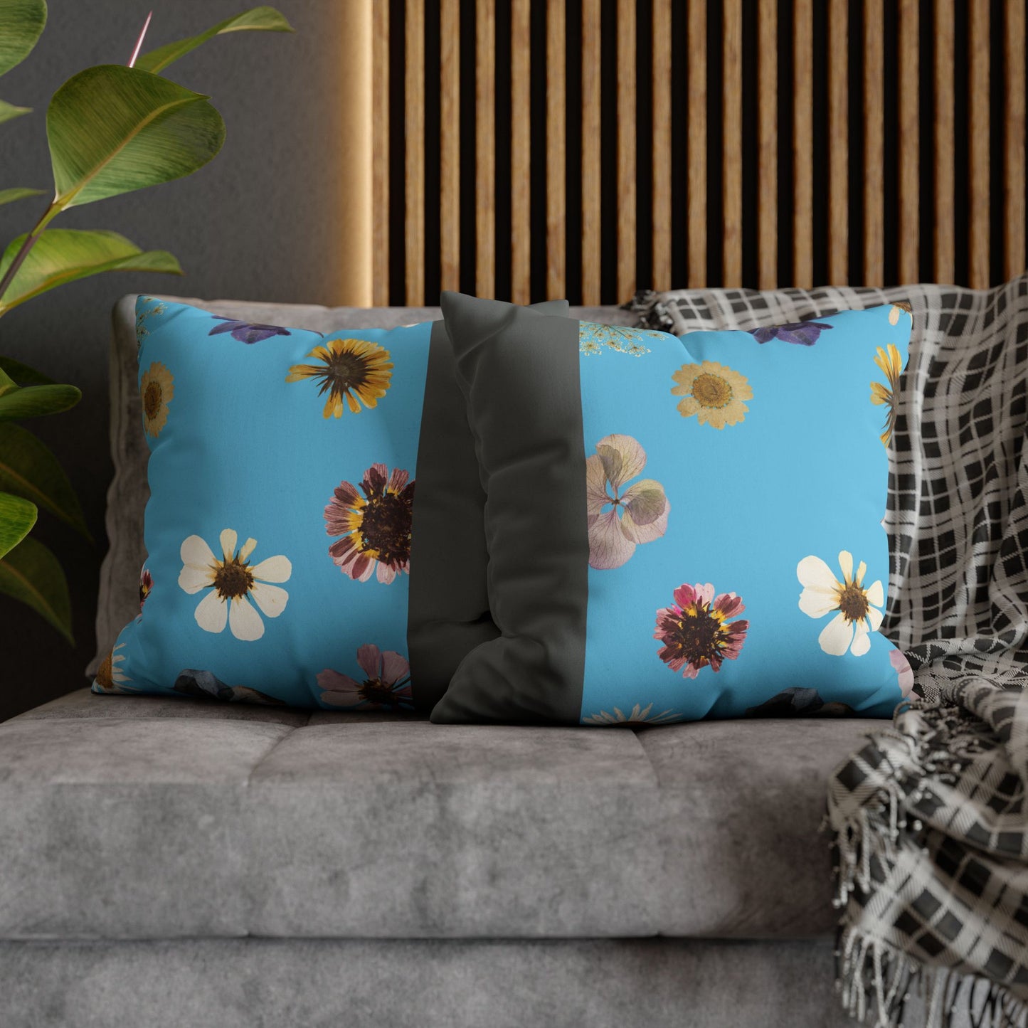 Faux Suede Square Pillowcase