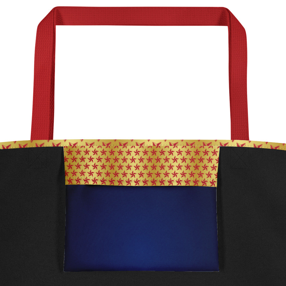 “America the Beautiful” All-Over Print Large Tote Bag